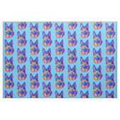 German Shepherd Dog in Colors Stof (Fat Quarter)