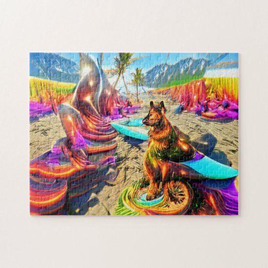 German Shepherd Dog Jigzaag Puzzle Legpuzzel (Horizontaal)