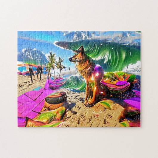 German Shepherd Dog Jigzaag Puzzle Legpuzzel (Horizontaal)