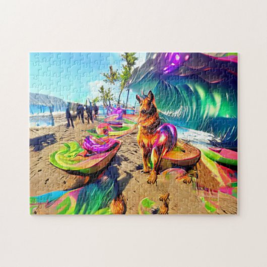German Shepherd Dog Jigzaag Puzzle Legpuzzel (Horizontaal)