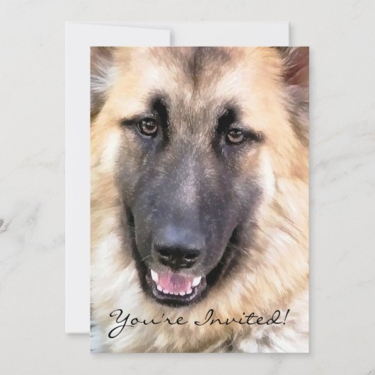 GERMAN SHEPHERD DOG KAART (Voorkant)