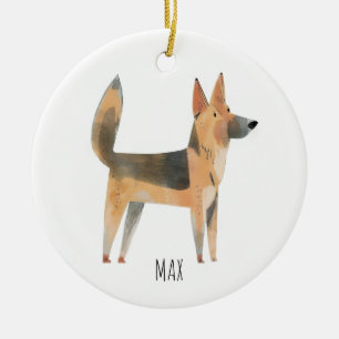 German Shepherd Dog Keramisch Ornament