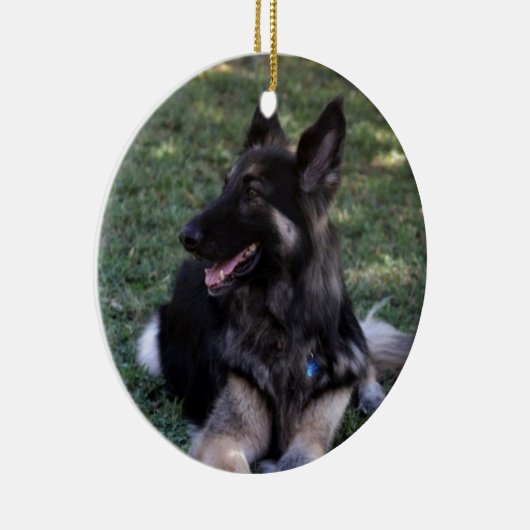 German Shepherd Dog Keramisch Ornament (Rechts)