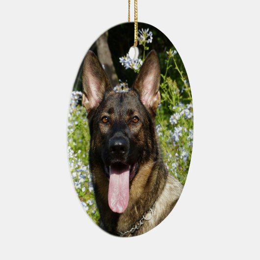 German Shepherd Dog Keramisch Ornament (Rechts)
