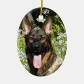 German Shepherd Dog Keramisch Ornament (Voorkant)