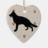German Shepherd Dog Keramisch Ornament (Rechts)