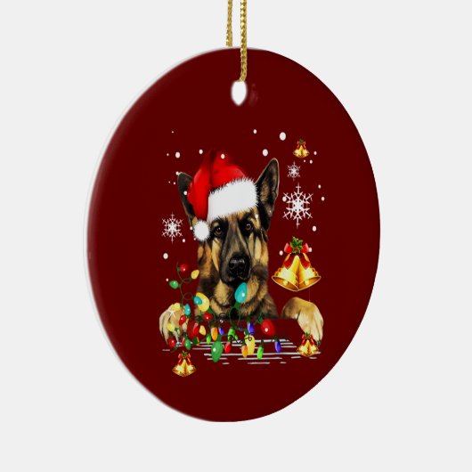 German Shepherd Dog Keramisch Ornament (Rechts)