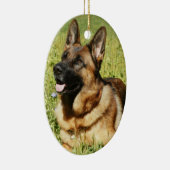German Shepherd Dog Keramisch Ornament (Rechts)