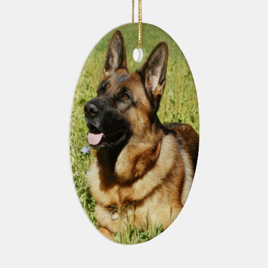 German Shepherd Dog Keramisch Ornament (Rechts)