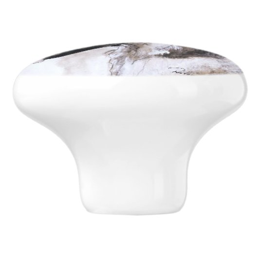 German Shepherd Dog Keramische Knop (Zijkant)