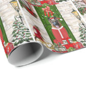 German Shepherd Dog Kerstmis Cadeaupapier (Rol Hoek)