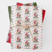 German Shepherd Dog Kerstmis Inpakpapier Vel (In situ)