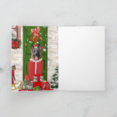 German Shepherd Dog Kerstmis Kaart (Binnen)