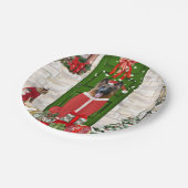 German Shepherd Dog Kerstmis Papieren Bordje (Gekanteld)