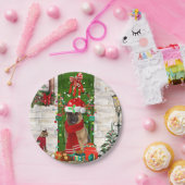 German Shepherd Dog Kerstmis Papieren Bordje (Feest)