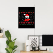 German Shepherd Dog Kerstmis Poster (Thuiskantoor)