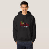 German Shepherd Dog Kerstrode poppenwagens Hoodie (Voorkant volledig)
