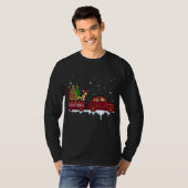 German Shepherd Dog Kerstrode poppenwagens T-shirt (Voorkant volledig)