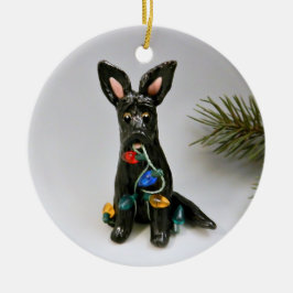 German Shepherd Dog kerstversiering Keramisch Ornament
