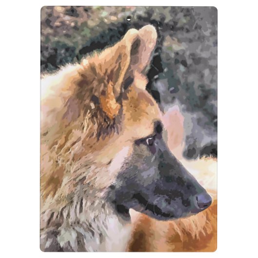 GERMAN SHEPHERD DOG KLEMBORD (Achterkant)