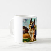 German Shepherd Dog Koffiemok (Voorkant links)