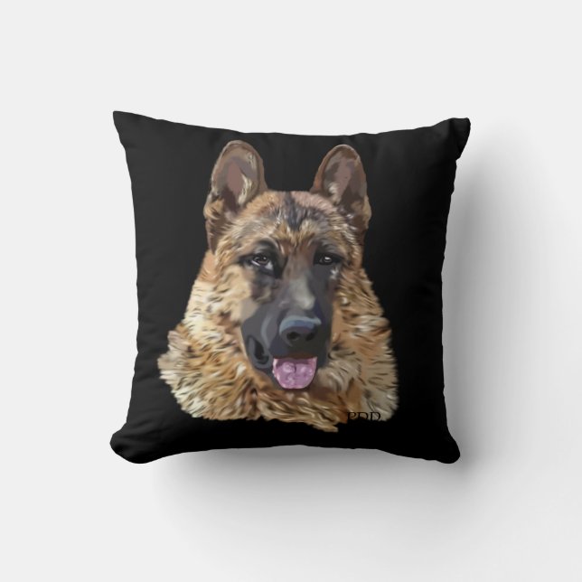 German Shepherd Dog Kussen (Voorkant)