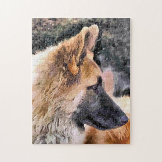 GERMAN SHEPHERD DOG LEGPUZZEL (Verticaal)