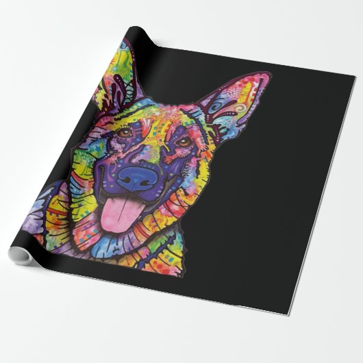 German Shepherd Dog Lovers Cadeaupapier (Uitgerold)