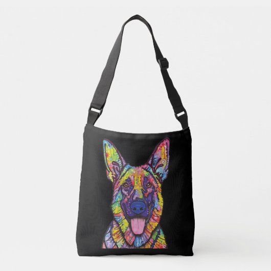 German Shepherd Dog Lovers Crossbody Tas (Voorkant)