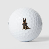 German Shepherd Dog Lovers Golf Balls Golfballen (Voorkant)