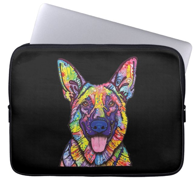 German Shepherd Dog Lovers Laptop Sleeve (Voorkant)