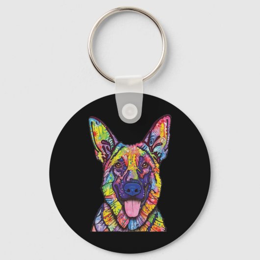 German Shepherd Dog Lovers Sleutelhanger (Voorkant)