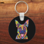German Shepherd Dog Lovers Sleutelhanger (Voorkant)