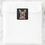 German Shepherd Dog Lovers Vierkante Sticker (Tas)