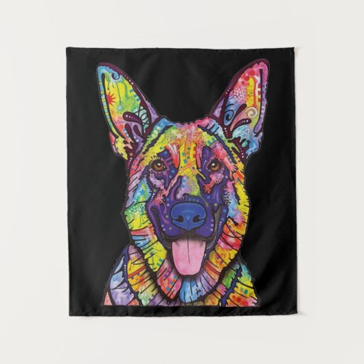 German Shepherd Dog Lovers Wandkleed (Voorkant)