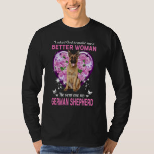 German Shepherd Dog Mam Owner Happy Moederdag T-shirt