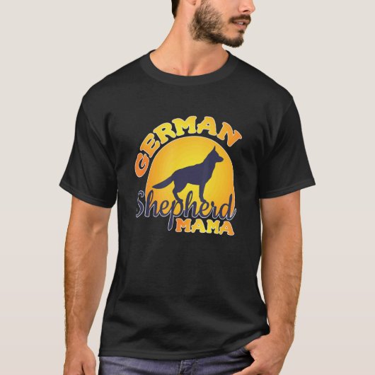 German Shepherd Dog Mama Pet Shephard Dog Mom T-shirt (Voorkant)