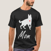 German Shepherd Dog Mama T-shirt (Voorkant)