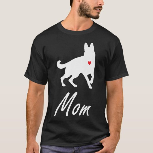 German Shepherd Dog Mama T-shirt (Voorkant)