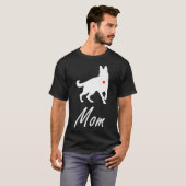 German Shepherd Dog Mama T-shirt (Voorkant volledig)