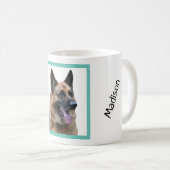 German Shepherd dog met name, hondenliefhebber Kof Koffiemok (Voorkant rechts)