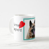 German Shepherd dog met name, hondenliefhebber Kof Koffiemok (Voorkant links)