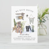 German Shepherd Dog Moving Announcement Aankondiging (Staand voorkant)