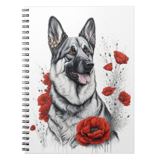German Shepherd Dog Notitieboek (Voorkant)