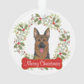 German Shepherd Dog Ornament (achterkant)