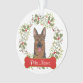 German Shepherd Dog Ornament (voorkant)