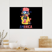 German Shepherd Dog Owner 4 e juli Poster (Keuken)