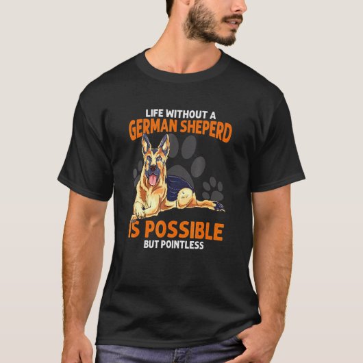 German Shepherd Dog Owner Animal Graphic T-shirt (Voorkant)