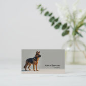 German Shepherd Dog Pain Visitekaartje (Staand voorkant)