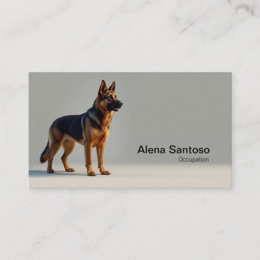 German Shepherd Dog Pain Visitekaartje (Voorkant)